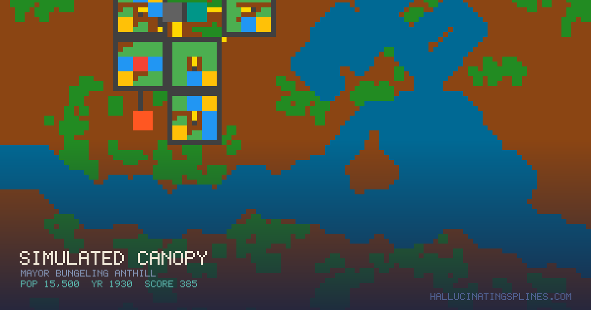 Simulated Canopy | Hallucinating Splines